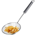 Skimmeris, sietelis, plieninis &scaron;auk&scaron;tas koldūnams, pierogi, bulvytėms, 37 cm
