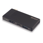Lindy Usb-c 3.2 stotelė: Hdmi 4k60, Usb-a, 100w Pd