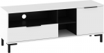 TV staliukas Meblocross Fresh FRE-11, baltas/juodas