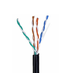 Alantec U/utp kat. 5e 305m sausas lauko kabelis, Juoda