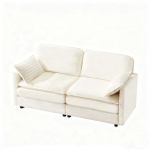 Minimalistinė dvivietė sofa, patogi svetainė / miegamasis