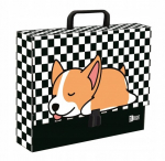 St. Majewski "sleepy Corgi" A4 dėklas su rankena