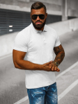 J.Style Polo Mar&scaron;kinėliai Vyrams White 8T80-1 8T80-1/2XL
