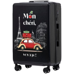 WINGS vidutinio dydžio lagaminas 63 L &ndash; ABS+ korpusas, 66.5x43x25.5 cm, dvigubi 360&deg; ratukai, kodinis užraktas