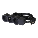 Prailginimo laidas Legrand 3 gnybtai, 3m, 1.5mm&sup2;, juodas