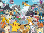 1500 dalių galvosūkis - RAVENSBURGER - Pok&eacute;mon klasika - Animaciniai filmai - 2 metų garantija - &Scaron;alutinis