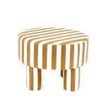 Homla Chiaro Pouffe, Ruda/Balta, 50&times;50&times;37 cm