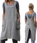 Prijuostė su kryžminėmis petne&scaron;ėlėmis, puikiai tinka maisto gaminimui - XL