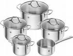 Zwilling Flow 5 puodų rinkinys, nerūdijantis plienas, sidabrinis