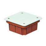 Paskirstymo dežute su dangteliu, oranžinis, ileidžiamas, 92 x 92 x 45 mm