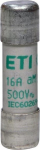 22 vnt. Cilindrinis saugiklis 10x38 16a 500v