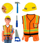 BUILDER (vest, helmet, saw, hammer, screwdriver)