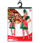 &bdquo;KALĖDŲ SENELIO MAŽASIS PAGALBININKAS ELFAS&ldquo; (suknelė, kepurė su ausytėmis ir kasytėmis)