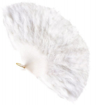 FEATHER FAN white