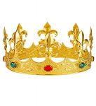 METAL GOLD CROWN WITH GEMS