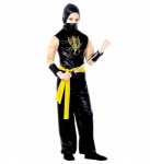 Kostiumas "geltonasis Drakonas" Ninja 140 cm