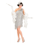 &bdquo;FLAPPER&ldquo; (suknelė, kaklo papuo&scaron;alas, galvos juosta su plunksna)