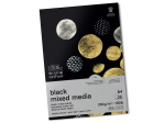 Universalus bloknotas W&N Mixed Media A4/200g 25 lapu juoda