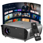 Projektorius LED projektorius su &bdquo;Android&ldquo;, 4K palaikymas, NFC, LED projektorius su &bdquo;Android&ldquo;, 4K palaikymas, NFC