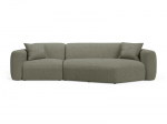 L formos mink&scaron;tas kampas Micadoni Home Strino, Dark Olive Green