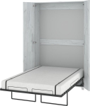 Sieninė lova Meblocross Teddy 120, 200x120 cm, balta