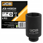 Jcb Ilgas smūginis lizdas 1/2" 34 mm 6-kampis