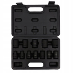Smūginės lizdų komplektas 1/2" 10-24 mm Cr-mo