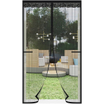 Magnetinis Tinklelis Nuo Vabzdžių Durims Tread Star Juodas, 75 X 210 Cm