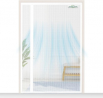 Magnetinis Tinklelis Nuo Uodų Balkono Durims 110 X 240 Cm Baltas, 110 x 240 cm
