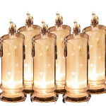 Liepsnos Efekto Led Žvakės 18 Cm 6 Vienetų Rinkinys