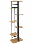 Gėlių stovas Loft Inspired, 120 cm, juodas/rudas