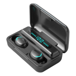 Belaidės Bluetooth 5.1 ausinės su įkrovimo dėklu, vandeniui atsparios, 1 vnt.