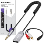 &bdquo;Qoltec&ldquo; belaidis garso imtuvas &bdquo;Audio HiFi Home&Car&ldquo; | &bdquo;Bluetooth&ldquo; 6.0 | 2 x RCA | 1 x AUX &bdquo;MiniJack&ldquo; 3,5 mm | USB | Mikrofonas