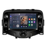 automagnetola radijas junsun Citroen c1 Peugeot 108 Toyota Aygo ii gps navigacija usb wifi bluetooth carplay fm vairo valdymo funkcija