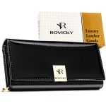 Didelė piniginė moterims Rovicky, juoda