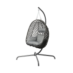 Pakabinamas supamasis krėslas &bdquo;Karina&rdquo;, pilkas