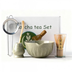 Matcha rinkinys (5 vnt), indas, bambuko &scaron;ūklas, sifteris, namų virtuvėms