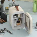 Mini &scaron;aldytuvas kosmetikai Homcom 20,3x26,3x28cm., kreminės spalvos