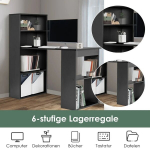 Ra&scaron;omasis stalas 122x56x122cm., juodos spalvos