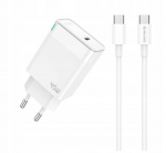 Jellico Gan 45w Usb-c tinklo įkroviklis su C tipo kabeliu