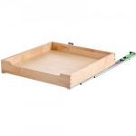 Spintelės organizatorius, i&scaron;traukiamas stalčius su &scaron;velniu uždarymu, 50.8x53.3 cm, medis