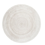 Hanse Home pintas baltas apvalus džiuto kilimas 100x100