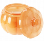 Dekoratyvinė moliūgo formos kvapioji žvakė stiklainyje, 11x8 cm