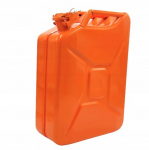 Metalo kanistras 20l oranžinis dyzelinui, benzinui, kurui