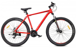 Kalnų dviratis MTB 29 colių KENDA Shimano, Aliuminis, 21 pavarų, Amortizatorius, L 21 colių, Tatra Bikes Overland, matinė raudona