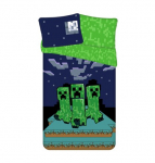 Jerry Fabrics Vaiki&scaron;ka patalynės užvalkalų komplektas Minecraft Sssleep Tight, 140x200, 2 vnt.