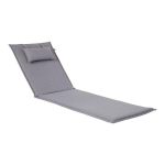 Gultuko pagalvėlė Home4You WICKER pilka 55x195x3 cm poliesteris