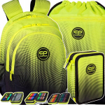 Coolpack rinkinys: kuprinė, mai&scaron;elis, dėklas su įranga - Gradient Lemon