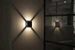 Kanlux Refazi El Led sieninis &scaron;viestuvas, juodas, 6w, Ip54