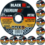 10 vnt. metalo pjovimo diskų Black Premium 125mm, 1.2mm